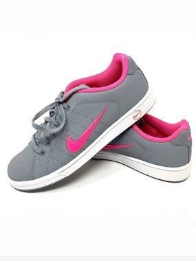 Nike Court Traditions 2 Gray and Pink Sneakers Tennis, 9
